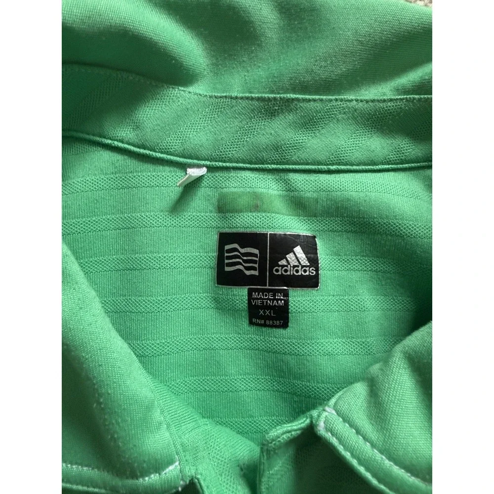 Adidas Green Bay Packer Long Sleeve Polo Green Size 2XL